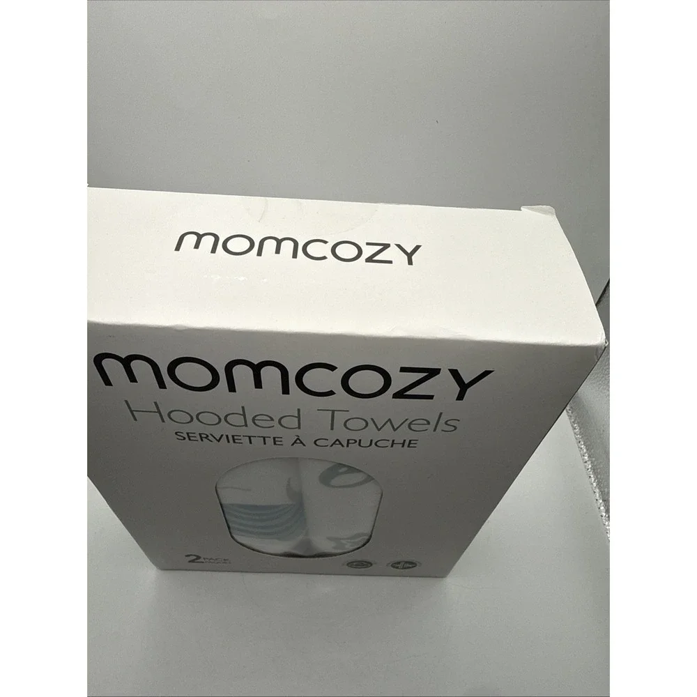 MomCozy Hooded Towels 2 Pack‎ Marine Turtle Magic Cotton/bamboo 35x35